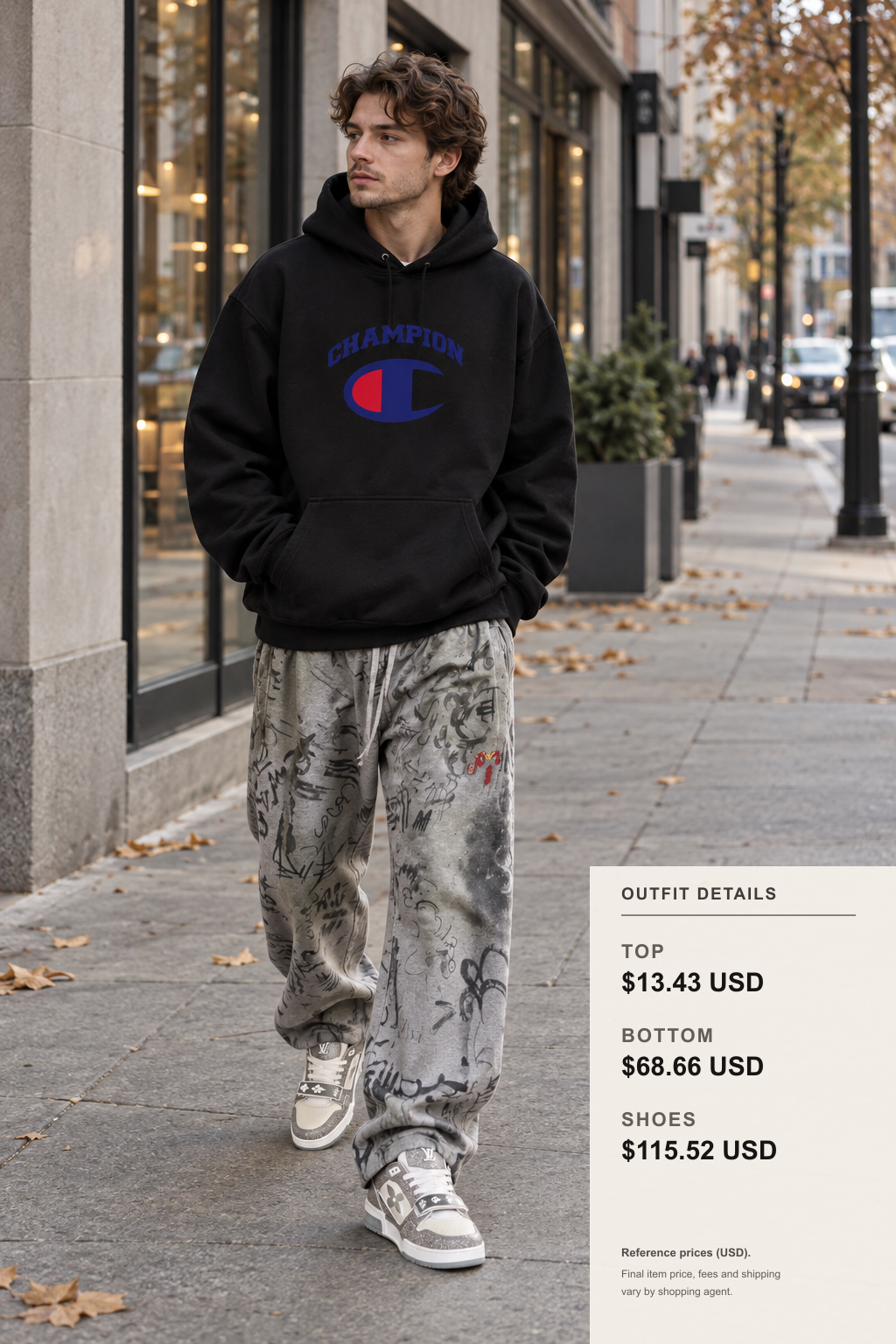 Champion Hoodie Commuter Outfit Guide outfit 1 full-body street style for fashionreps