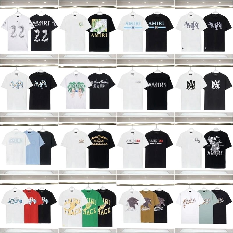 Amiri Letter-Print Logo T-Shirt Review: We Sorted 55 Colour Codes to Check Whether the Chest Print Is Letters or Numbers