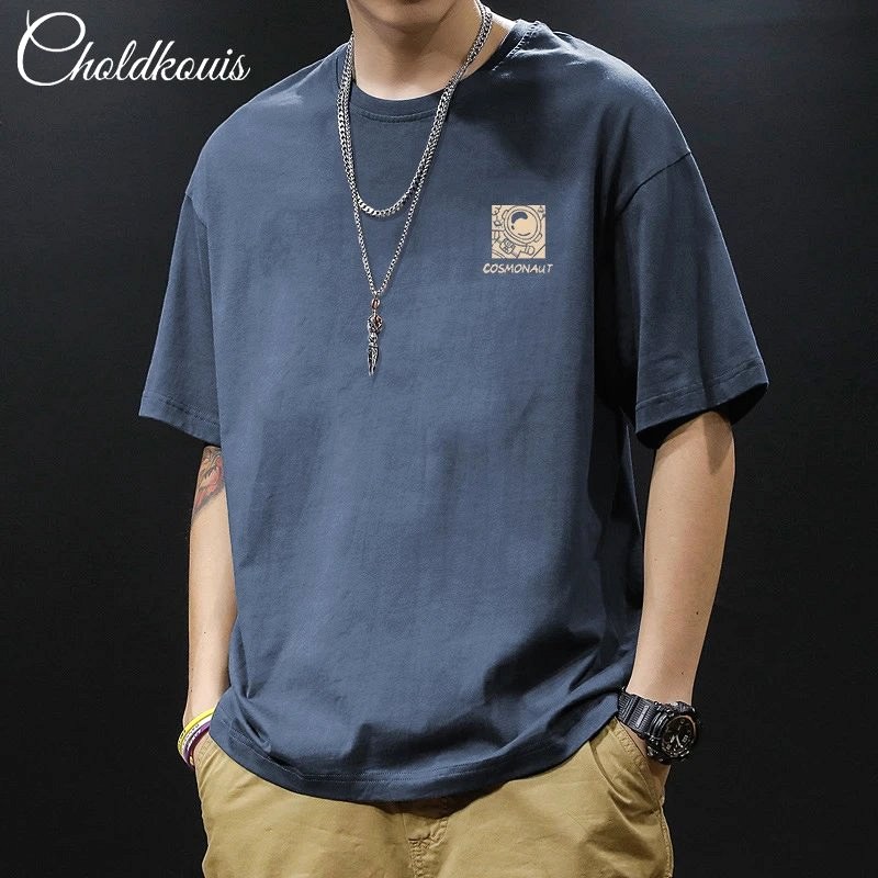 Foreign Trade Blue T-Shirt Review: A $6 Cotton Crewneck in Casual Streetwear Style