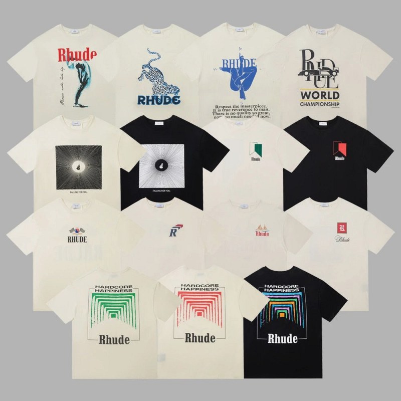 Rhude Multicolor T-Shirt Collection Review: What $8.36 Buys in Combed Cotton and Print Work